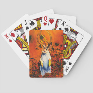 Baraja De Cartas Tarjetas de juego de Jackalope