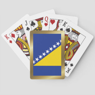Baraja De Cartas Tarjetas de juego de la bandera de Bosnia Herzegov