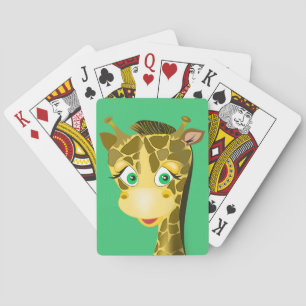 Baraja De Cartas Tarjetas de juego de la jirafa del bebé - Tus colo