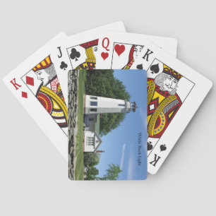Baraja De Cartas Tarjetas de juego de la luz de roca blanca