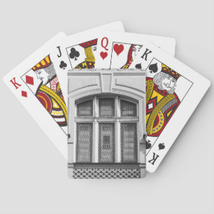 Baraja De Cartas Tarjetas de juego de la ventana de Praga blanca y 
