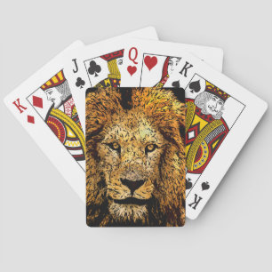 Baraja De Cartas Tarjetas de juego de leones