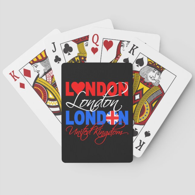 Baraja De Cartas Tarjetas de juego de Londres (Reverso)