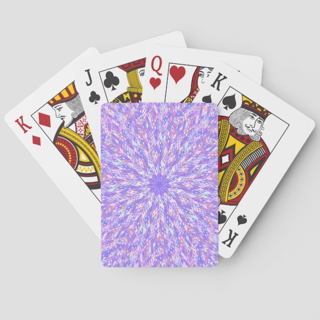 Baraja De Cartas Tarjetas de juego de Mandala morada moderna (Reverso)