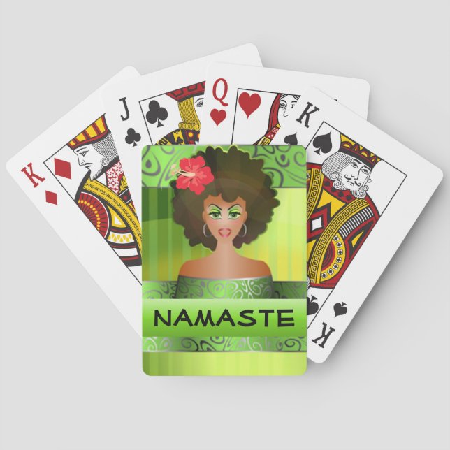 Baraja De Cartas Tarjetas de juego de Namaste (Reverso)