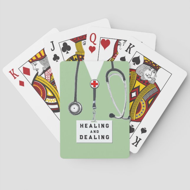 Baraja De Cartas Tarjetas de juego de novedad médica (Reverso)