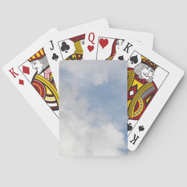 Baraja De Cartas Tarjetas de juego de nubes esponjosas (Reverso)