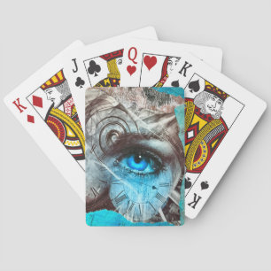 Baraja De Cartas Tarjetas de juego de ojos azules
