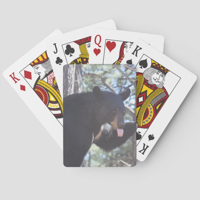 Baraja De Cartas Tarjetas de juego de Oso Negro (Reverso)