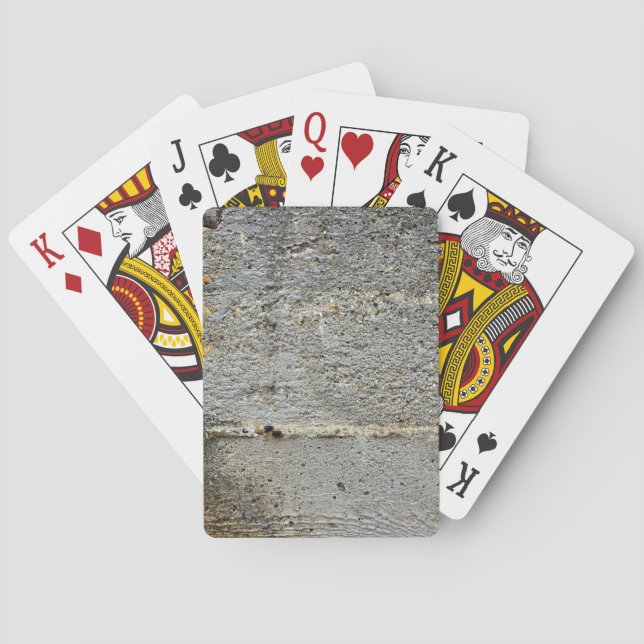 Baraja De Cartas Tarjetas de juego de pared de concreto (Reverso)