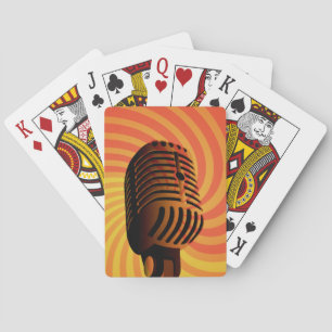 Baraja De Cartas Tarjetas de juego de personalizado de micrófono re