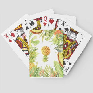 Baraja De Cartas Tarjetas de juego de piña al revés