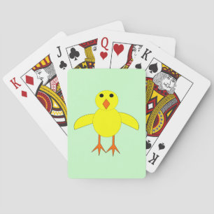 Baraja De Cartas Tarjetas de juego de pollo de Pascua