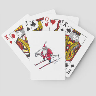 Baraja De Cartas Tarjetas de juego de Póquer de Esquí Santa