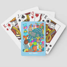 Baraja De Cartas Tarjetas de juego de póquer no divertidas