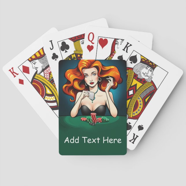 Baraja De Cartas Tarjetas de juego de póquer personalizadas (Reverso)