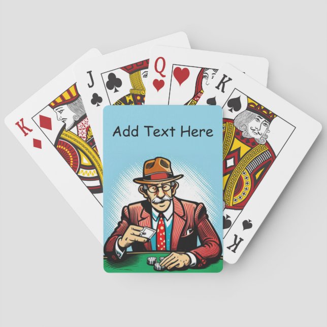 Baraja De Cartas Tarjetas de juego de póquer personalizadas (Reverso)