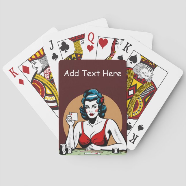 Baraja De Cartas Tarjetas de juego de póquer personalizadas (Reverso)