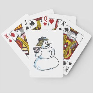 Baraja De Cartas Tarjetas de juego de póquer Snowwoman