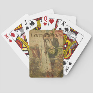 Baraja De Cartas Tarjetas de juego de postal francesa