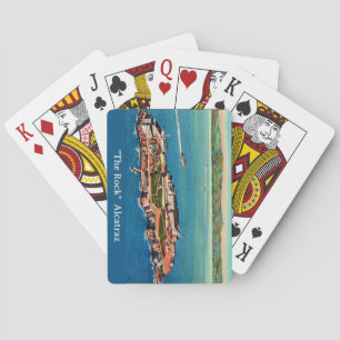Baraja De Cartas Tarjetas de juego de postales de la isla de Alcatr