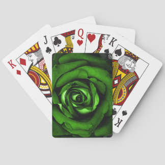 Baraja De Cartas Tarjetas de juego de realeza Rosa verde
