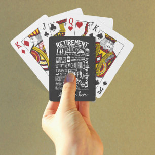 Baraja De Cartas Tarjetas de juego de retiro