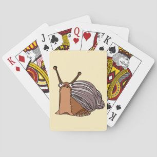 Baraja De Cartas Tarjetas de juego de Snail Happy