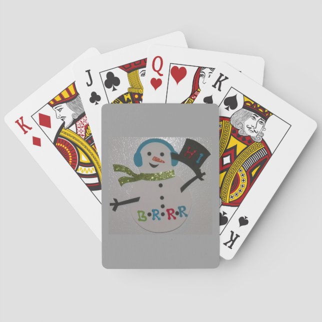 BARAJA DE CARTAS TARJETAS DE JUEGO DE SNOWMAN FAITH (Reverso)