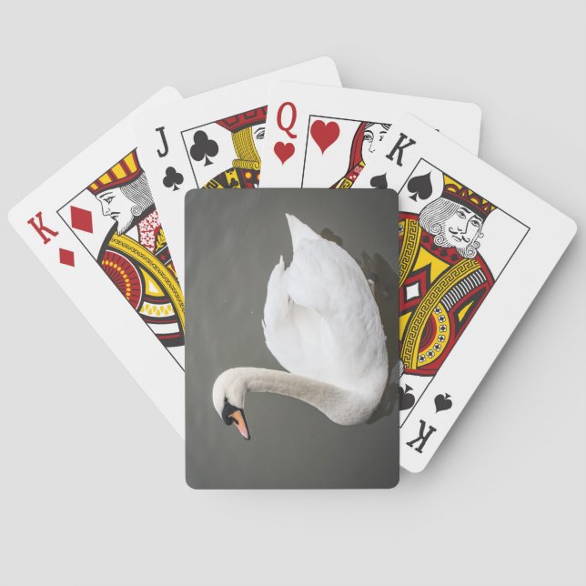 Baraja De Cartas Tarjetas de juego de Swan (Reverso)