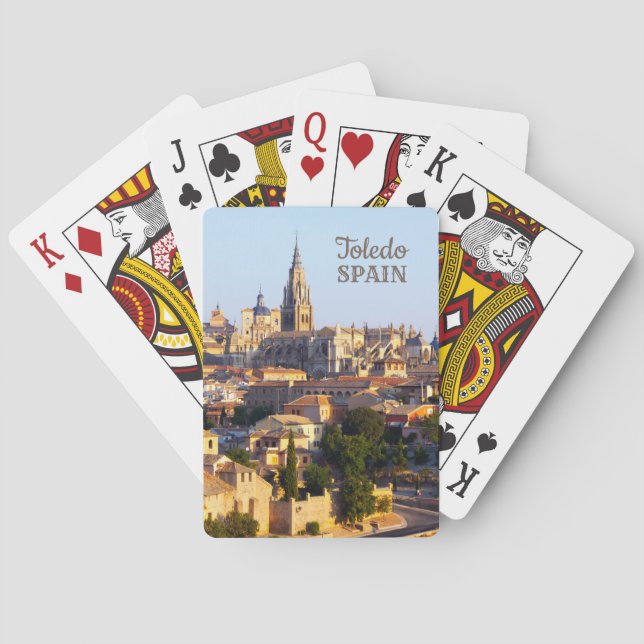 Baraja De Cartas Tarjetas de juego de texto personalizado de Toledo (Reverso)