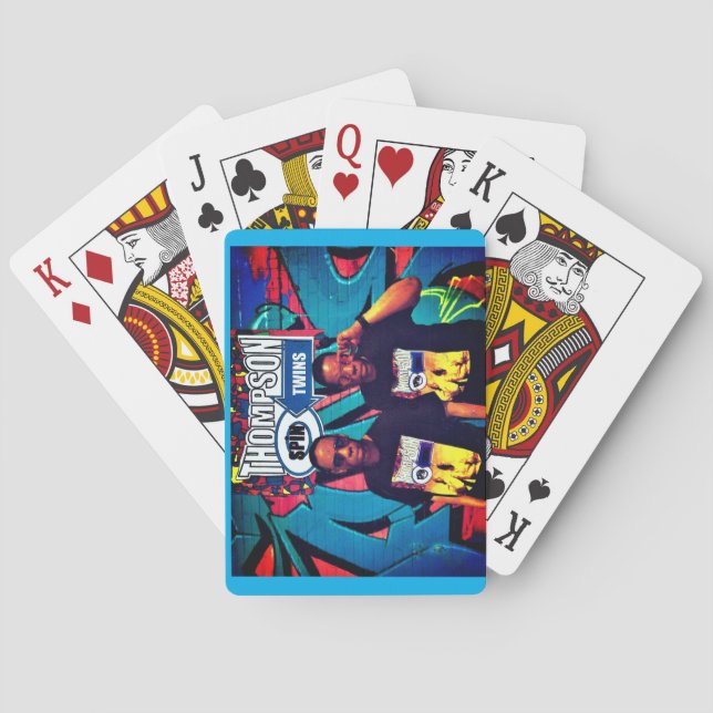 Baraja De Cartas Tarjetas de juego de THOMPSON SPIN TWINS (Reverso)