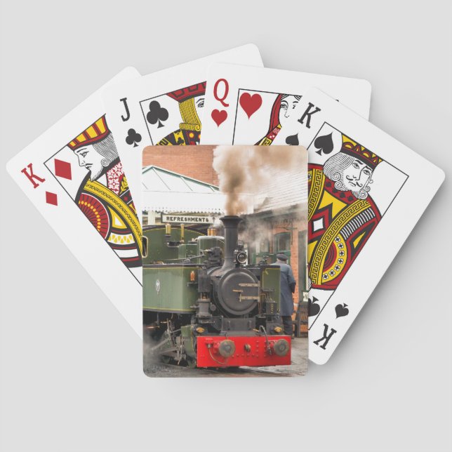 BARAJA DE CARTAS TARJETAS DE JUEGO DE TRENES DE VAPOR (Reverso)
