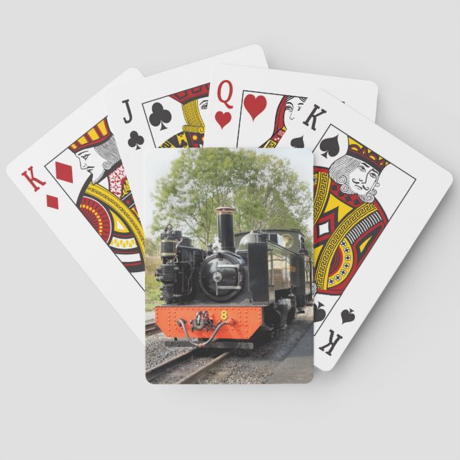 BARAJA DE CARTAS TARJETAS DE JUEGO DE TRENES DE VAPOR (Reverso)