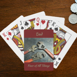 Baraja De Cartas Tarjetas de juego de Wrenches Handling Red Handyma