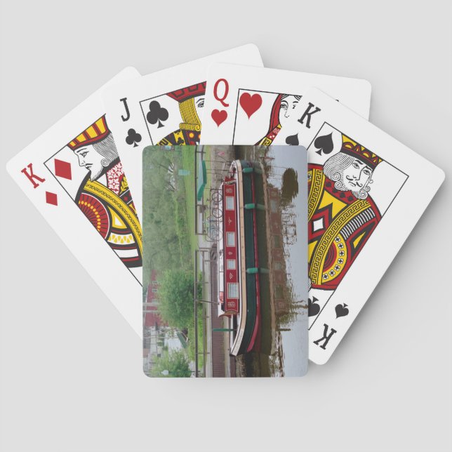 Baraja De Cartas Tarjetas de juego del barco Erie Canal (Reverso)