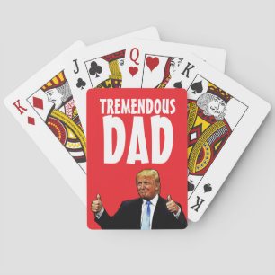 BARAJA DE CARTAS TARJETAS DE JUEGO DEL DÍA DEL PADRE DONALD TRUMP
