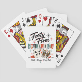 Baraja De Cartas Tarjetas de juego del Forty Fives Social Club Retr