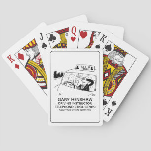 Baraja De Cartas Tarjetas de juego del instructor de conducción