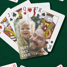 Tarjetas de juego del mejor papá más lindo