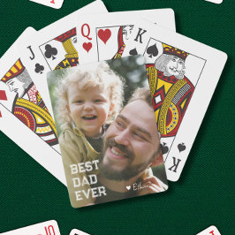 Baraja De Cartas Tarjetas de juego del mejor papá más lindo