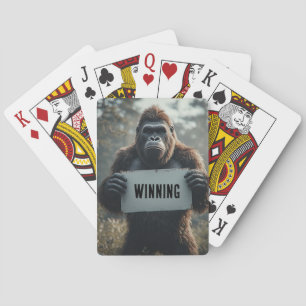 BARAJA DE CARTAS TARJETAS DE JUEGO DIVERTIDAS DE BIGFOOT