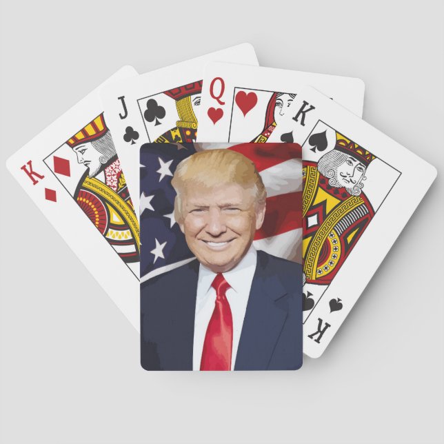 Baraja De Cartas Tarjetas de juego DONALD TRUMP (Reverso)