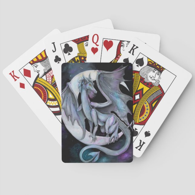 Baraja De Cartas Tarjetas de juego "Dragon Night" (Reverso)