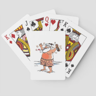 Baraja De Cartas Tarjetas de juego Drunk Santa Poker