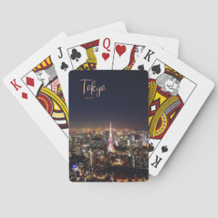 Baraja De Cartas Tarjetas de juego escénicas de Tokio Japón Regalo