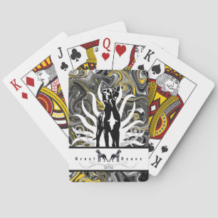 Baraja De Cartas Tarjetas de juego especiales Great Dane personaliz
