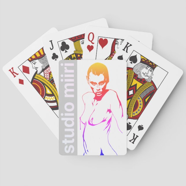 Baraja De Cartas TARJETAS DE JUEGO estudio miiri (Reverso)