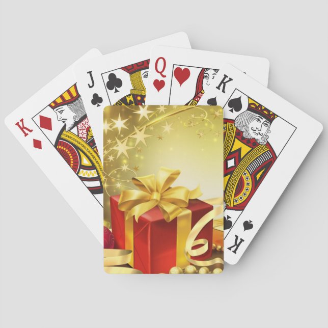 Baraja De Cartas Tarjetas de juego Felices Fiestas (Reverso)
