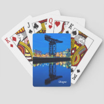 Tarjetas de juego Finnieston Crane, Glasgow, Escoc